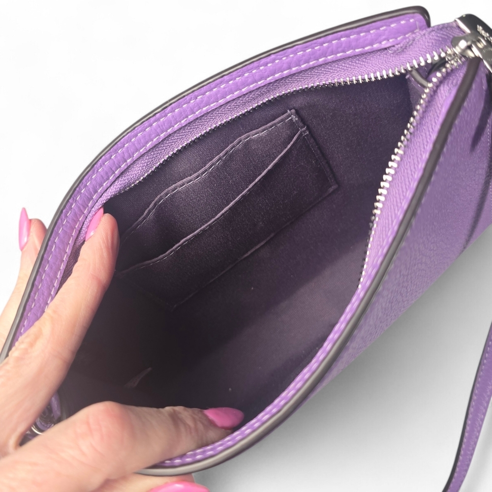 Coach Slim Pebbled Leather‎ Crossbody Bag ☆ - Picture 5 of 8